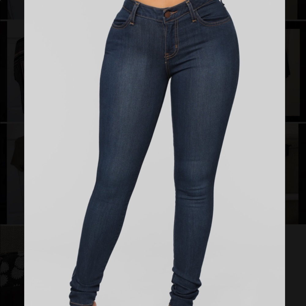 Fashion Nova Classic Mid Rise Skinny Jeans